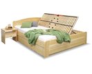 Dřevěná postel LADA, 140x200cm, s úložným prostorem, masiv borovice