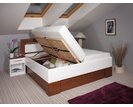 Zvýšená postel s úložným prostorem VAREZZA 5 senior 160x200, 180x200, masiv buk, bílá