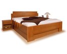 Postel z masivu s úložným prostorem DELUXE 1, masiv buk