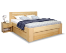 Vysoká dřevěná postel s úložným prostorem APOLLO, masiv buk Vysoká dřevěná postel s úložným prostorem APOLLO, masiv buk