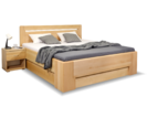 Vysoká dřevěná postel s úložným prostorem MAGNUS, masiv buk Vysoká dřevěná postel s úložným prostorem MAGNUS, masiv buk