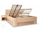 Vysoká dřevěná postel s úložným prostorem NIO 1, masiv buk Vysoká dřevěná postel s úložným prostorem NIO 1, masiv buk