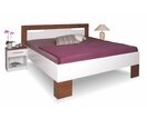 Postel dvoulůžko z masivu VAREZZA 5 , masiv buk, ořech-bílá
