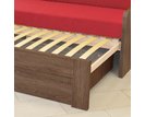 Rozkládací postel s područkami DUOVITA, lamino - pohled č. 2
