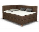 Americká postel boxspring s úložným prostorem NOVO - hnědá č. 8
