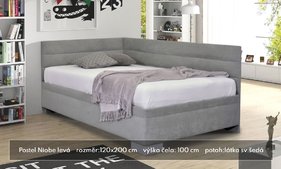 Čalouněná postel Niobe levá 120x200