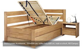 Úložná postel academia levá