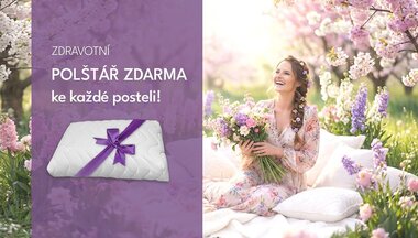 Dopřejte si zasloužený odpočinek – k nové posteli získáte dárek k MDŽ zdarma!