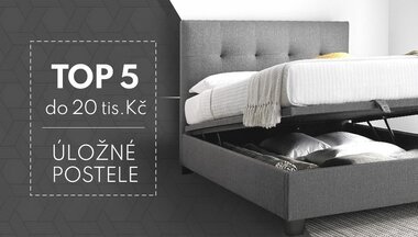 Praktické a levné: TOP 5 úložných dvoulůžek do 20tis. Kč
