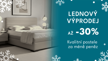 Lednový výprodej na Bezvapostele.cz – slevy až 30 %