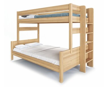 Poschoďová postel JUNIOR,140x200, PRAVÁ , masiv buk Poschoďová postel JUNIOR,140x200, PRAVÁ , masiv buk