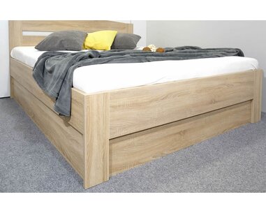 Postel s úložným prostorem Maria, boční výklop, 140x220