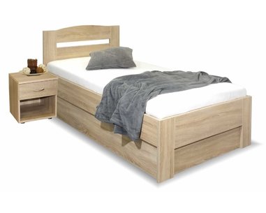 Postel jednolůžko s úložným prostorem Maria, 80x220, 90x220  Postel jednolůžko s úložným prostorem Maria, 80x220, 90x220
