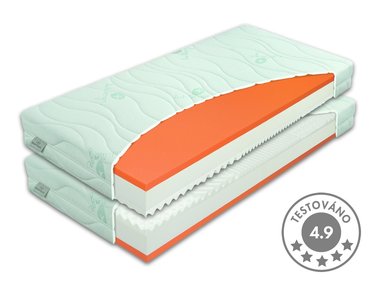 Středně tvrdá zdravotní matrace BROOKLYN SOFT 1+1 Zdarma, 20cm, 130kg, líná pěna Středně tvrdá zdravotní matrace BROOKLYN SOFT 1+1 Zdarma, 20cm, 130kg, líná pěna