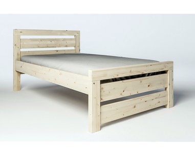 Postel z masivu - jednolůžko RHINO I. senior A0545, 120x200, smrk Postel z masivu - jednolůžko RHINO I. senior A0545, 120x200, smrk