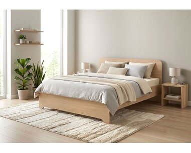 Manželská postel z lamina OTO