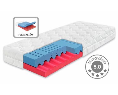 Středně tvrdá zdravotní matrace FERATA, 18cm, 140x200cm, 120kg, studená pěna Středně tvrdá zdravotní matrace FERATA, 18cm, 140x200cm, 120kg, studená pěna
