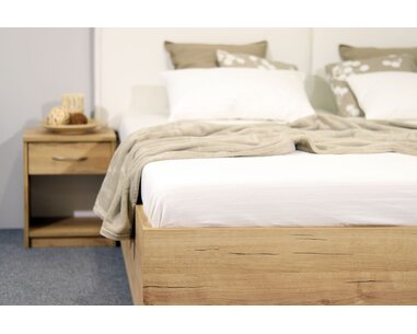 Detail - dvoulůžko s úložným prostorem LA FINESA