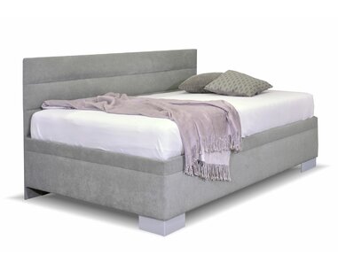 Čalouněná postel Niobe s bočním čelem a úložným prostorem, 120x210cm  Čalouněná postel Niobe s bočním čelem a úložným prostorem, 120x210cm