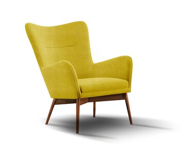 Designové čalouněné křeslo Breeze - podnož cut