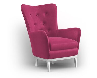 Designové čalouněné křeslo DE LUXE - podnož castel