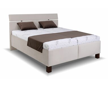 Čalouněná postel dvoulůžko Sandero, s rošty a úložným prostorem Čalouněná postel dvoulůžko Sandero, s rošty a úložným prostorem