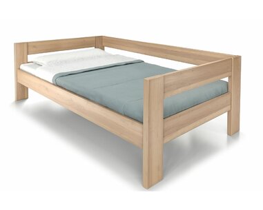 Zvýšená postel jednolůžko ELA - S ČELY, 120x200, masiv buk Zvýšená postel jednolůžko ELA - S ČELY, 120x200, masiv buk