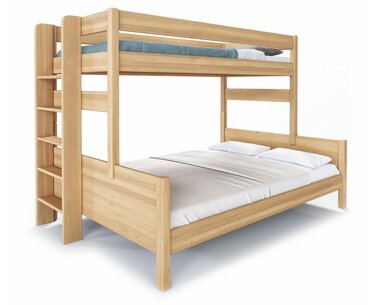 Poschoďová postel JUNIOR,180x200, LEVÁ , masiv buk  Poschoďová postel JUNIOR,180x200, LEVÁ , masiv buk