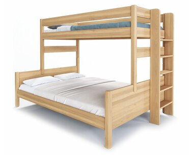 Poschoďová postel JUNIOR,180x200, PRAVÁ , masiv buk  Poschoďová postel JUNIOR,180x200, PRAVÁ , masiv buk
