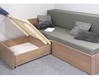 Úložný prostor - rozkládací postel Fuego Levá