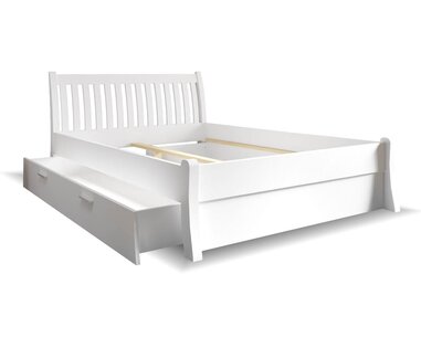 Dřevěná postel Nordica - úložný prostor