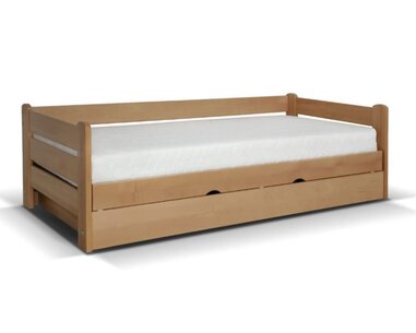 Postel s vyklápěcím roštem Darvin 100x200, masiv buk