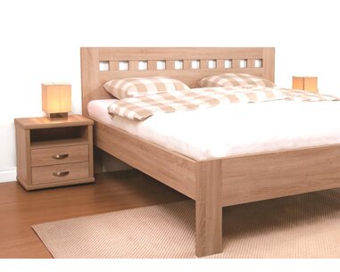 Noční stolek dvouzásuvkový L25