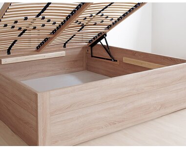 Postel s úložným prostorem MARIKA, lamino, 160x200, 180x200 cm, čelní výklop