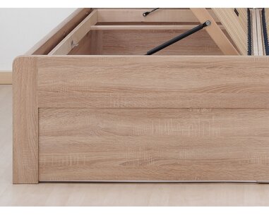 Válenda s úložným prostorem MARIKA - oblá, lamino, 160x200, 180x200 cm, boční výklop