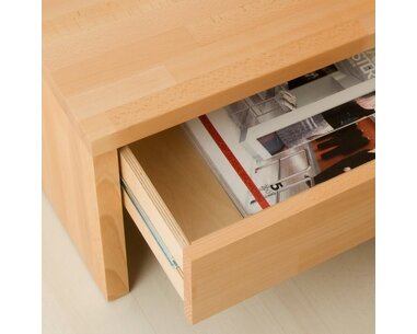 Noční stolek Klasik, masiv buk cink