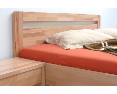 Zvýšená postel z masivu Karlo-oblé, masiv buk cink