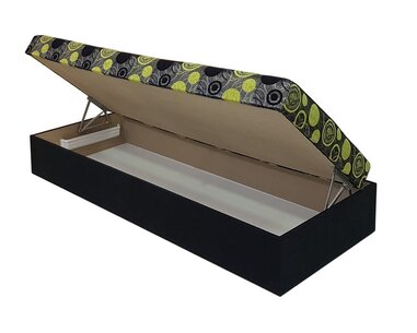 Čalouněná postel s úložným prostorem Kuba