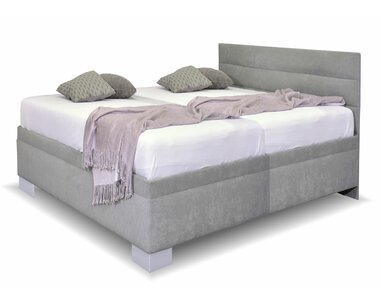 Čalouněná postel Niobe s bočním čelem a úložným prostorem, 160x200cm  Čalouněná postel Niobe s bočním čelem a úložným prostorem, 160x200cm