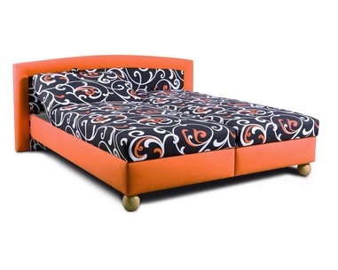Čalouněná postel MAXRELAX, s úložným prostorem - pohled č. 1