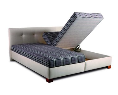 Čalouněná postel MAXRELAX, s úložným prostorem - pohled č. 4