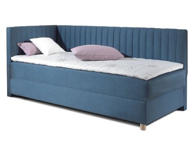 Rohová postel boxspring s úložným prostorem NOVO s čely Rohová postel boxspring s úložným prostorem NOVO s čely