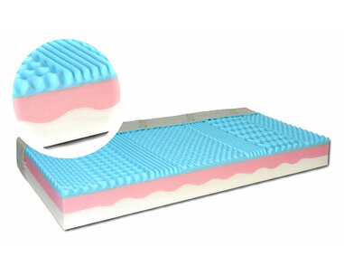 Středně tvrdá matrace TERAFLEX, 21cm, 130kg, paměťová pěna Středně tvrdá matrace TERAFLEX, 21cm, 130kg, paměťová pěna