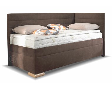Rohová postel boxspring VENETO pravá, s úložným prostorem Rohová postel boxspring VENETO pravá, s úložným prostorem