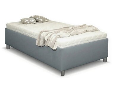 Zvýšená válenda s úložným prostorem Roneta, 90x200,  šedá