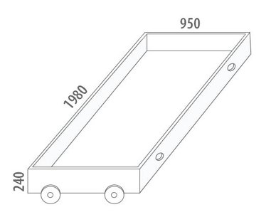 Úložný prostor velký D912/BC-Domino, masiv buk Úložný prostor velký D912/BC-Domino, masiv buk