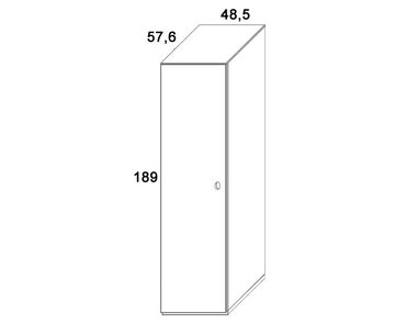 Skříň policová D507/BC-Domino, masiv buk Skříň policová D507/BC-Domino, masiv buk