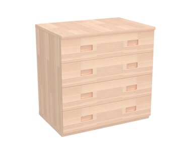 Komoda zásuvková D415/BC-Domino, masiv buk Komoda zásuvková D415/BC-Domino, masiv buk