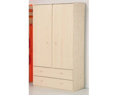Šatní skříň D513-Domino, masiv smrk - pohled č. 1