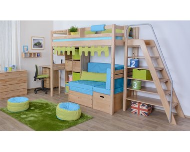 Žebřík policový vysoký D109, masiv smrk Žebřík policový vysoký D109, masiv smrk